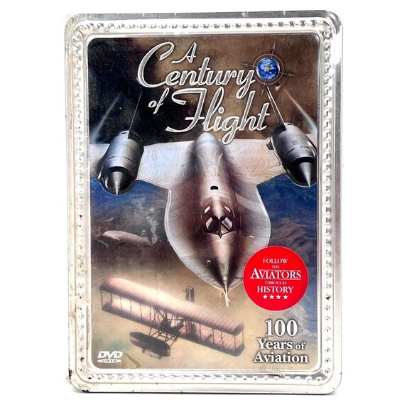 A Century Of Flight 4 DVD Set With Deluxe Booklet in Original Sealed Tin Box New - Picture 1 of 11